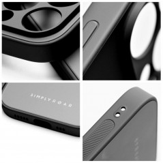 Apple iPhone XS Coque Roar Matte Glass Élégant  Noir