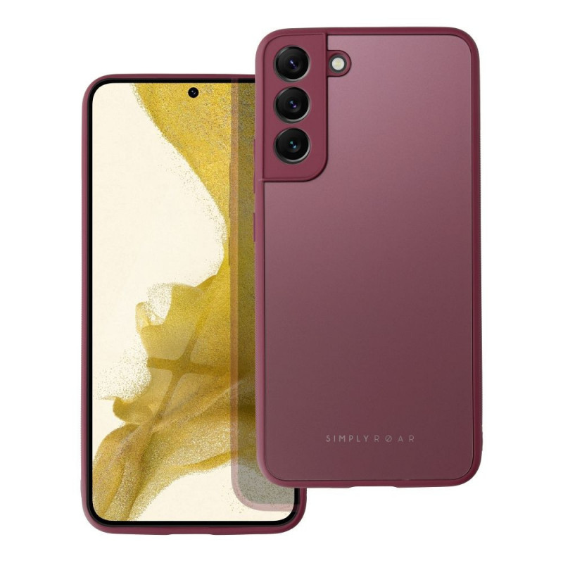 Samsung Galaxy S22 Plus Coque Roar Matte Glass Élégant  Bordeaux