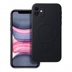 Apple iPhone 11 Coque Silicone Mag Cover MagSAFE  Noir