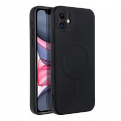 Apple iPhone 11 Coque Silicone Mag Cover MagSAFE  Noir