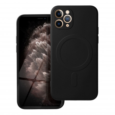 Apple iPhone 11 Pro Coque Silicone Mag Cover MagSAFE  Noir