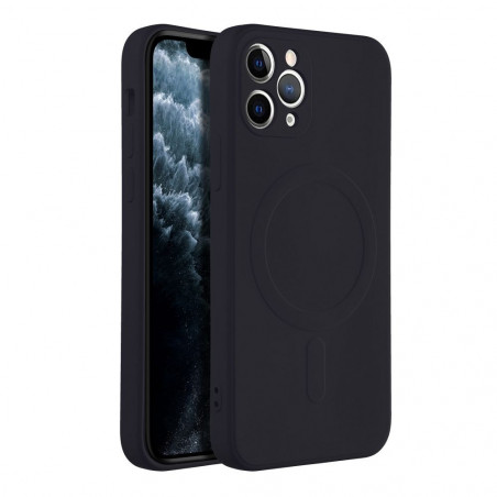 Apple iPhone 11 Pro Coque Silicone Mag Cover MagSAFE  Noir