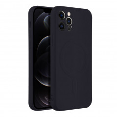 Apple iPhone 12 Pro Coque Silicone Mag Cover MagSAFE  Noir