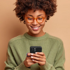 Apple iPhone XS Max Coque Roar Luna Monochromatique, Élégant, Un accessoire esthétique  Noir