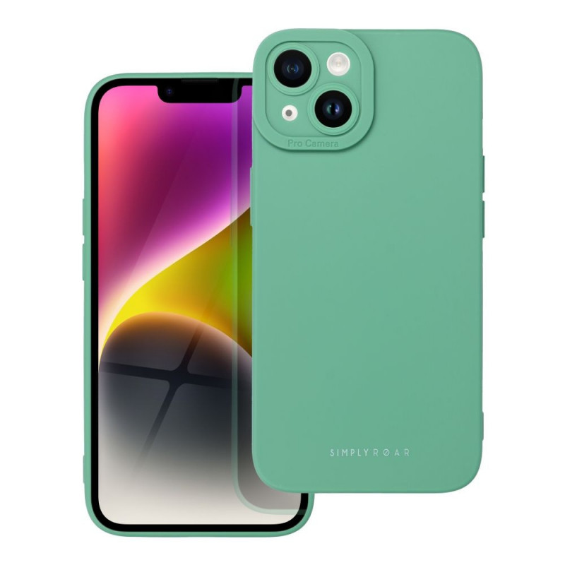 Apple iPhone 14 Coque Roar Luna Monochromatique, Élégant, Un accessoire esthétique  Vert
