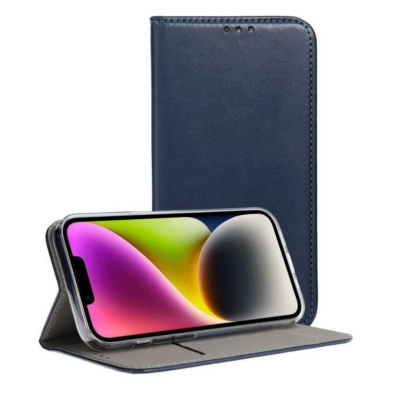 Apple iPhone 14 Plus Portefeuilles Smart Magneto book Marine