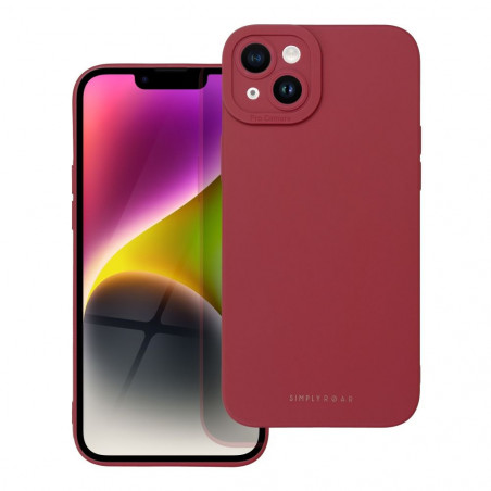 Apple iPhone 14 Plus Coque Roar Luna Monochromatique, Élégant, Un accessoire esthétique  Rouge