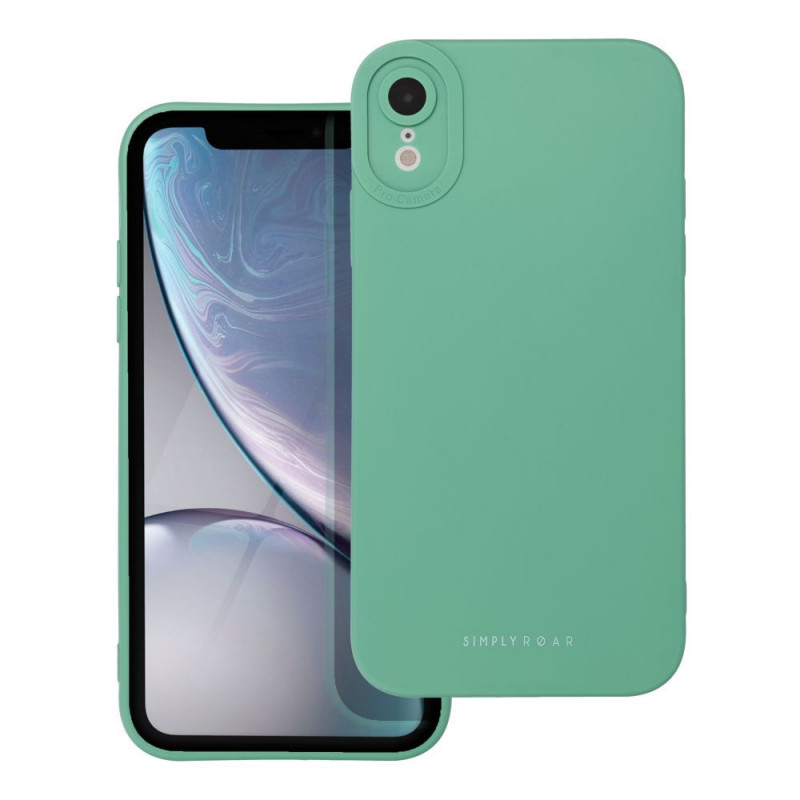 Apple iPhone XR Coque Roar Luna Monochromatique, Élégant, Un accessoire esthétique  Vert