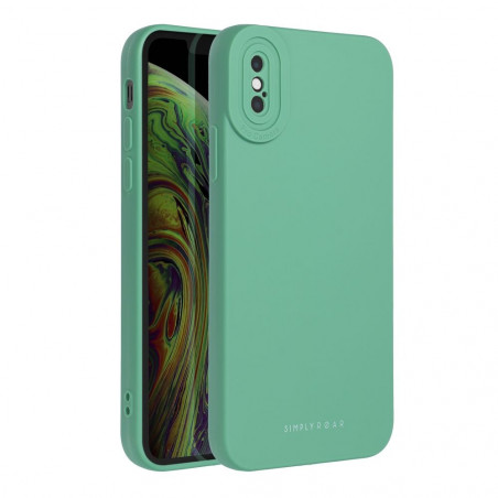 Apple iPhone XS Coque Roar Luna Monochromatique, Élégant, Un accessoire esthétique  Vert