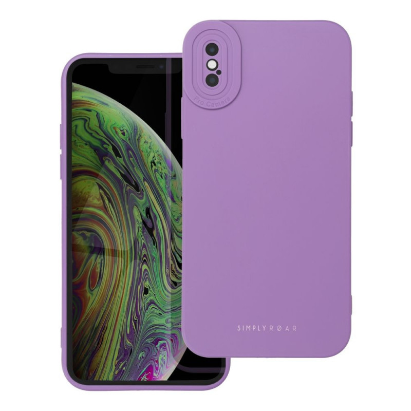 Apple iPhone X Coque Roar Luna Monochromatique, Élégant, Un accessoire esthétique  Violet (Violet)