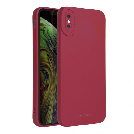 Apple iPhone XS Coque Roar Luna Monochromatique, Élégant, Un accessoire esthétique  Rouge