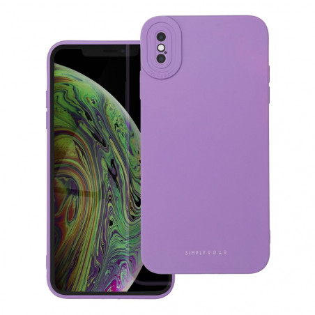 Apple iPhone X Coque Roar Luna Monochromatique, Élégant, Un accessoire esthétique  Violet (Violet)