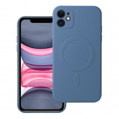 Apple iPhone 11 Coque Silicone Mag Cover MagSAFE  Bleu