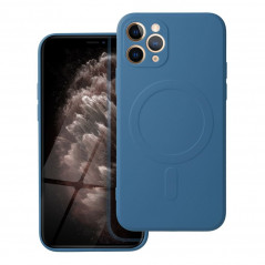 Apple iPhone 11 Pro Coque Silicone Mag Cover MagSAFE  Bleu