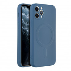 Apple iPhone 11 Pro Coque Silicone Mag Cover MagSAFE  Bleu