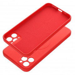 Apple iPhone 11 Pro Max Coque Silicone Mag Cover MagSAFE  Rouge