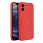 Apple iPhone 12 Coque Silicone Mag Cover MagSAFE  Rouge
