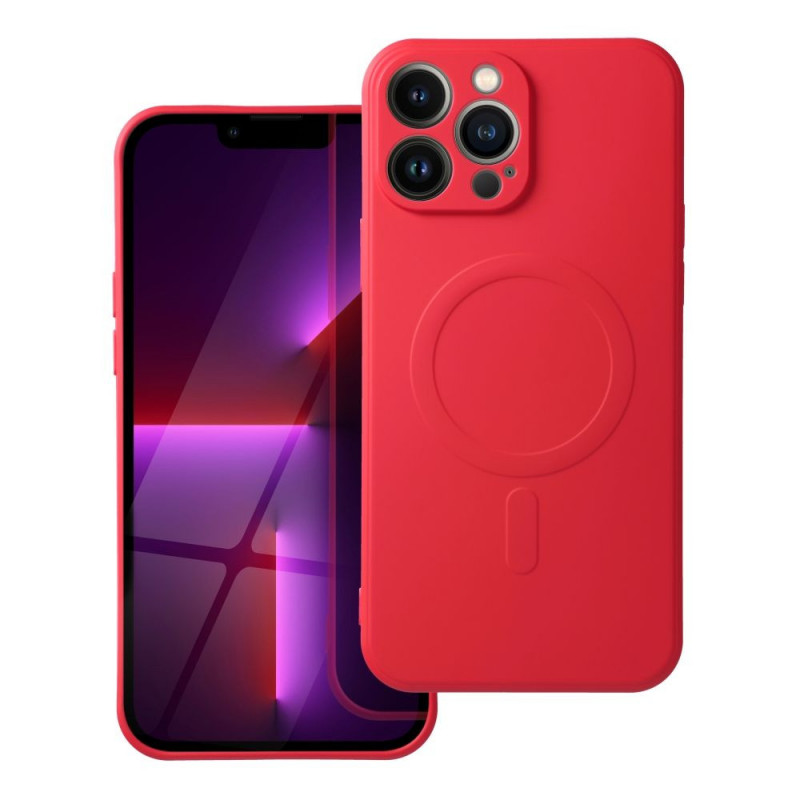 Apple iPhone 13 Pro Max Coque Silicone Mag Cover MagSAFE  Rouge