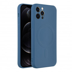 Apple iPhone 12 Pro Coque Silicone Mag Cover MagSAFE  Bleu