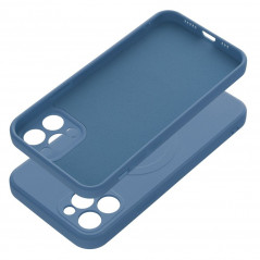 Apple iPhone 12 Pro Coque Silicone Mag Cover MagSAFE  Bleu