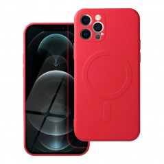 Apple iPhone 12 Pro Coque Silicone Mag Cover MagSAFE  Rouge