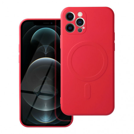 Apple iPhone 12 Pro Coque Silicone Mag Cover MagSAFE  Rouge