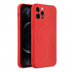 Apple iPhone 12 Pro Coque Silicone Mag Cover MagSAFE  Rouge