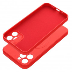 Apple iPhone 12 Pro Coque Silicone Mag Cover MagSAFE  Rouge