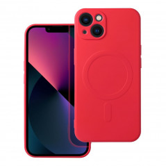 Apple iPhone 13 Coque Silicone Mag Cover MagSAFE  Rouge