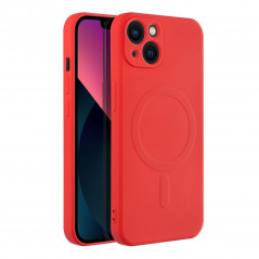 Apple iPhone 13 Coque Silicone Mag Cover MagSAFE  Rouge