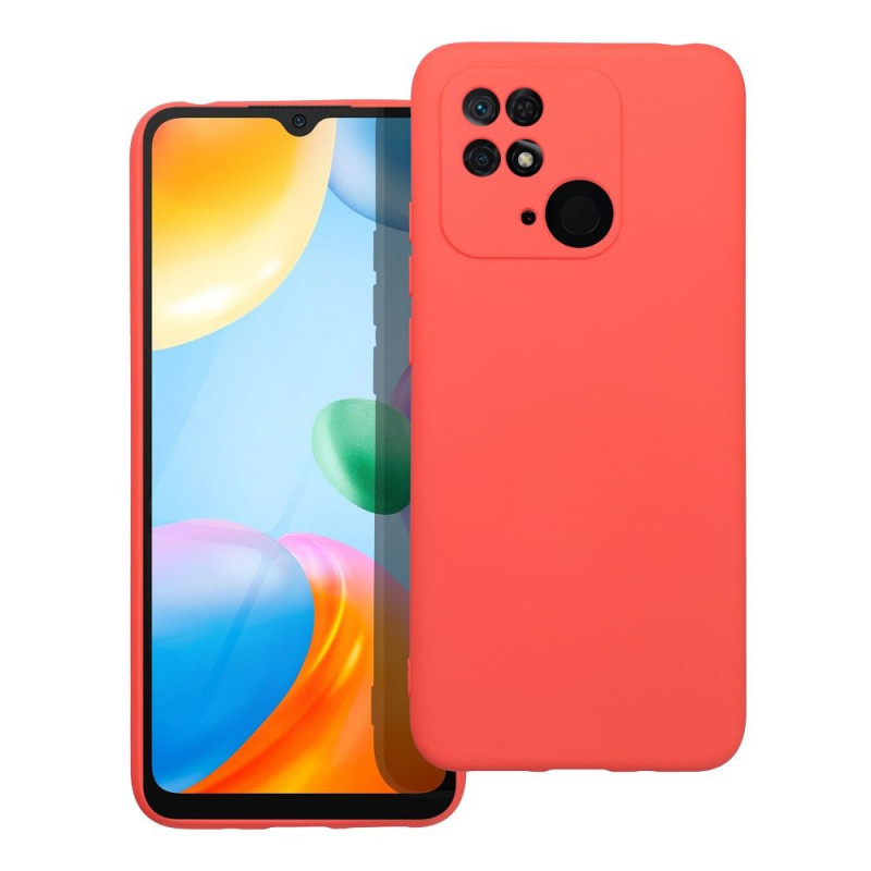 XIAOMI Redmi 10C Coque Silicone Élégant  Pêche