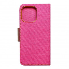 Apple iPhone 14 Pro Max Portefeuilles Canvas Book Rose