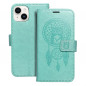 Apple iPhone 14 Portefeuilles MEZZO Book Capteurs de rêve  Vert