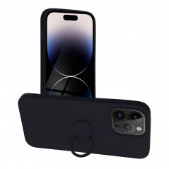 Apple iPhone 14 Pro Max Coque Silicone ring Noir