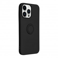 Apple iPhone 14 Pro Max Coque Silicone ring Noir