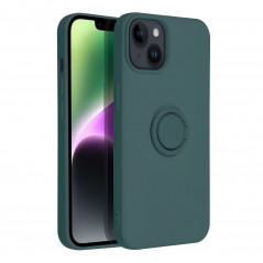 Apple iPhone 14 Coque Silicone ring Vert