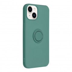 Apple iPhone 14 Coque Silicone ring Vert