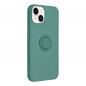 Apple iPhone 14 Coque Silicone ring Vert