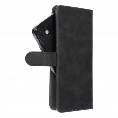 Samsung Galaxy A34 Etui universel, Portefeuilles COMMON book Élégant, Doublure douce à l'intérieur  Noir
