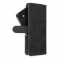 Samsung Galaxy A34 Etui universel, Portefeuilles COMMON book Élégant, Doublure douce à l'intérieur  Noir