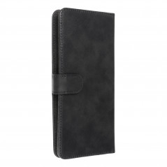 Samsung Galaxy A34 Etui universel, Portefeuilles COMMON book Élégant, Doublure douce à l'intérieur  Noir