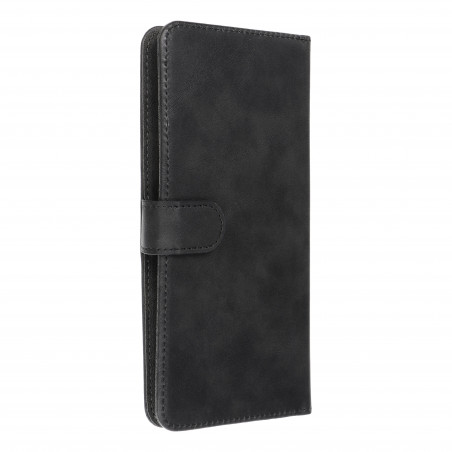 Samsung Galaxy A34 Etui universel, Portefeuilles COMMON book Élégant, Doublure douce à l'intérieur  Noir