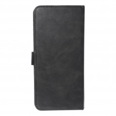 Samsung Galaxy A34 Etui universel, Portefeuilles COMMON book Élégant, Doublure douce à l'intérieur  Noir