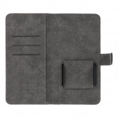 Samsung Galaxy A34 Etui universel, Portefeuilles COMMON book Élégant, Doublure douce à l'intérieur  Noir