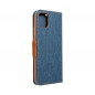 Apple iPhone 15 Portefeuilles Canvas Book Bleu marine