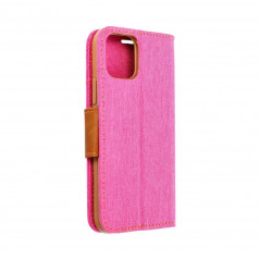Apple iPhone 15 Pro Max Portefeuilles Canvas Book Rose