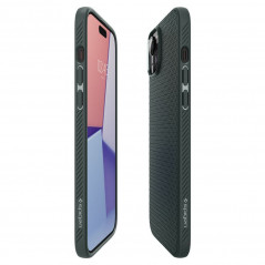Apple iPhone 15 Coque Spigen  Liquid Air Vert abysses