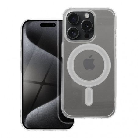 Apple iPhone 15 Pro Coque Clear Mag Cover MagSAFE  Transparent