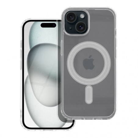 Apple iPhone 15 Coque Clear Mag Cover MagSAFE  Transparent