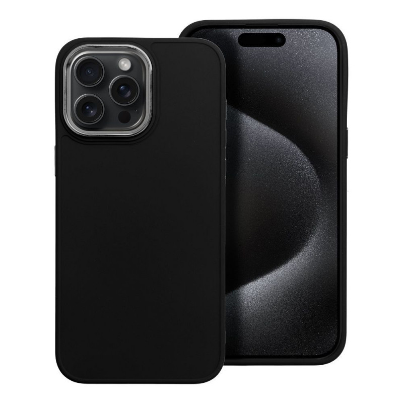 Apple iPhone 15 Pro Max Coque FRAME Élégant  Noir